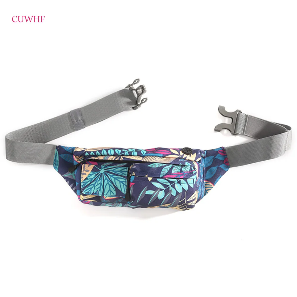 

CUWHF Waterproof nylon cloth camouflage sports pockets fashion waist bag women fanny packs belt bum bag waist packs for men