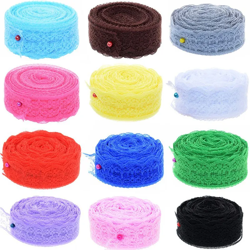 Download 10 Yards/Roll Beautiful Lace Ribbon Roll DIY Embroidered ...