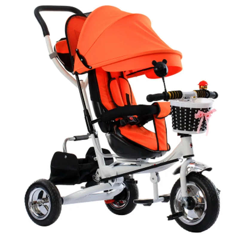 Swivel Seat Baby Stroller 3 In 1 Portable Baby Tricycle Stroller