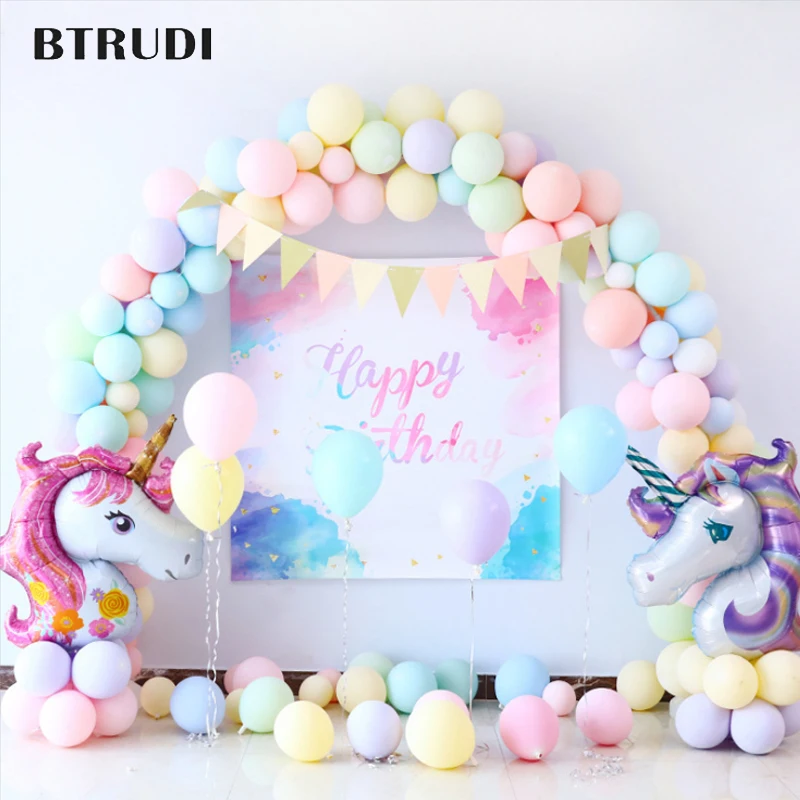 

BTRUDI macaron latex balloon 5-inch 50pcs/lot Birthday Party Decoration kids Wedding Celebration Ballons Party Supplies NEW