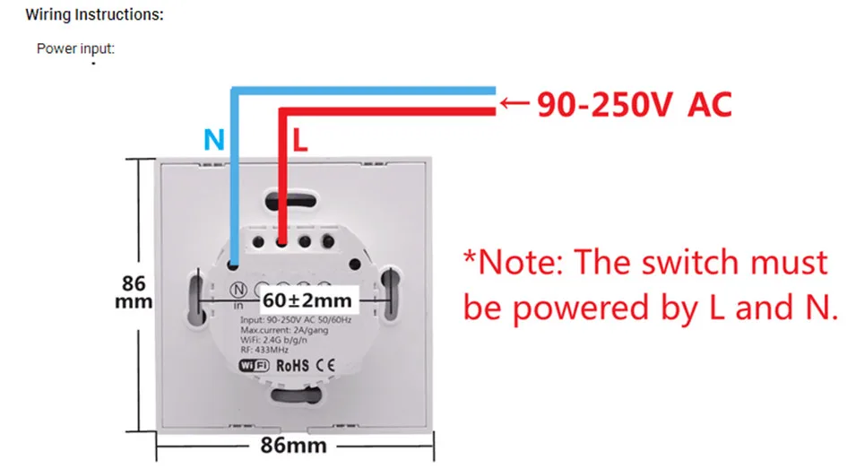 Sonoff T1 ЕС Великобритания панель WiFi RF 433/приложение/сенсорное управление беспроводной светильник переключатель 1 2 3 банды 1 способ настенный сенсорный стеклянный переключатель умный дом