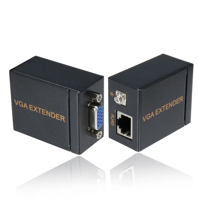 60m VGA to RJ45 Adapter Network Signal Extender Sender Over