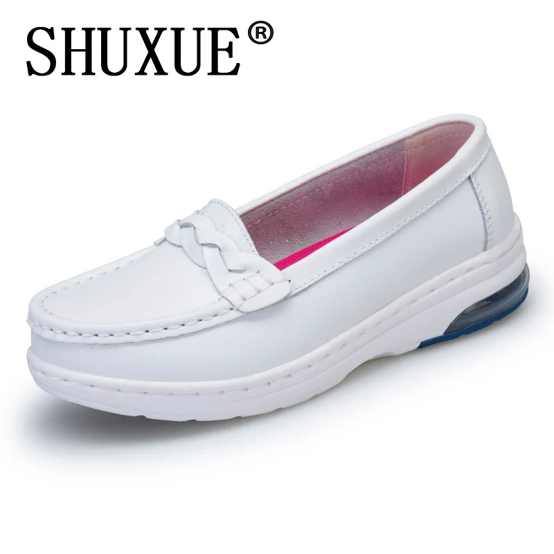 Shuxue Для женщин без каблука женская обувь на платформе мокасины zapatos mujer Босоножки