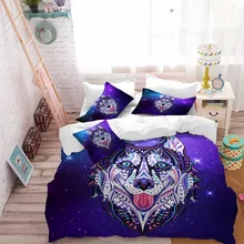 Lovely Husky Dog Print Bedding Set Purple Animal Monkey Pattern Duvet Cover Pillowcase Dreamlike Bedclothes 3pcs Bed Cover D30 Lovely Husky Dog Print Bedding Set Purple Animal Monkey Pattern Duvet Cover Pillowcase Dreamlike Bedclothes 3pcs Bed Cover D30
