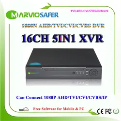 16ch 16 каналов 1080n AHD-NH AHD TVI CVI DVR AVR TVR HVR xvr CCTV Камера Регистраторы видео Запись системы можно подключить AHD-h