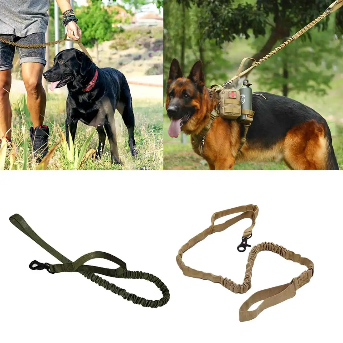 

1pc Adjustable Dog Leash Military Dog Tactical Leads belt Army Tactical Dog Leash Waterproof