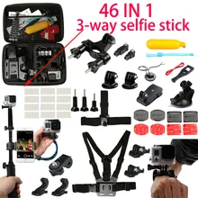 SANGER for Gopro Accessories Chest Head Strap Monopod Floating Mount for Xiaomi Yi Action Camera Go Pro Hero5 4 3+ Sjcam Sj4000