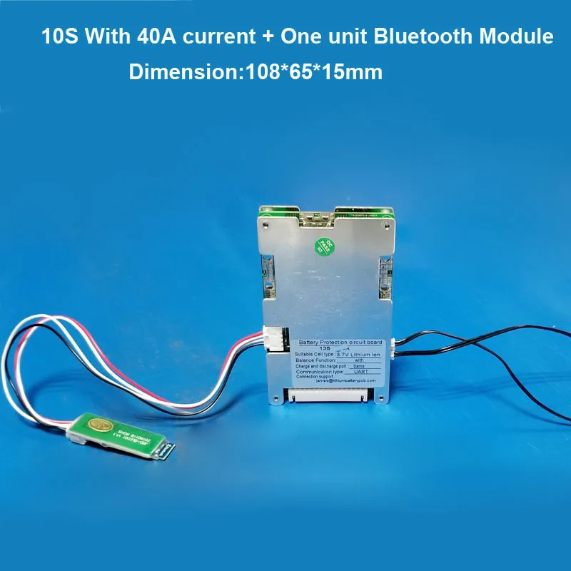 36V 10S умная литий-ионная аккумуляторная печатная плата Bluetooth Mobile BMS для 42V литий-ионная система батарей для электровелосипеда с 30A током