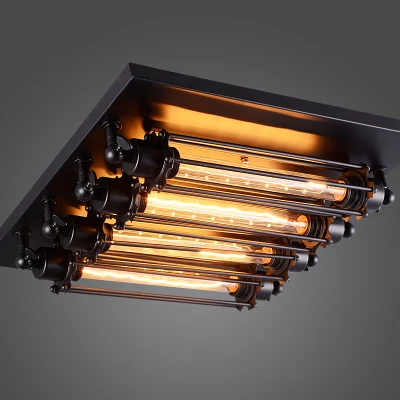 Loft Retro T30 Edison Bulb Ceiling Light Fixture Wrought Iron Loft Retro T30 Edison Bulb Ceiling Light Fixture Wrought Iron Vintage Wall Lamps 220v 110v In Lights From