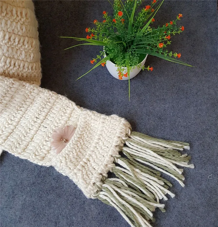 2018 New Autumn And Winter Children's Hat Unicorn Wool Scarf One Cloak Shawl Tassel Warm Winter ACI85 (13)