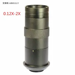Aiboully c-креплением 0.2x-2x зум wd25-130mm микроскоп Мониторы объектив телефон ремонт диагностического увеличить видео микроскоп