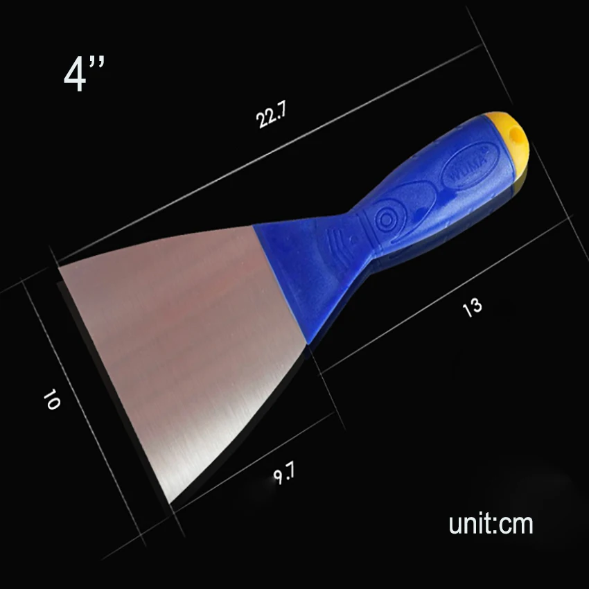 1 шт. Шпатель скребок лопата из углеродистой стали пластиковая ручка штукатурка для стен нож Ручные приборы строительные инструменты