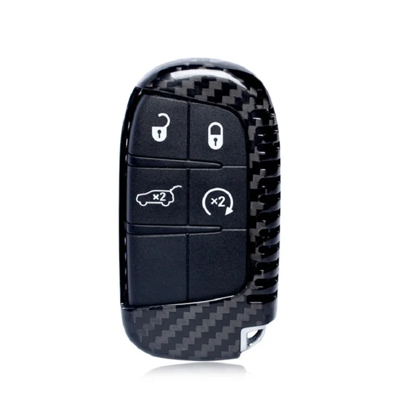 Дистанционный ключ брелок в виде ракушки для 2014-2018 Jeep Grand Cherokee 2015 2016 2017 углеродного волокна ключ автомобильный чехол стильный Аксессуары