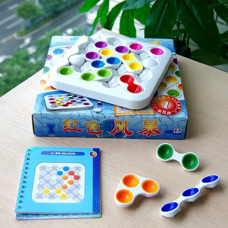

Classic Intelligence Red Storm Labyrinth Huarong Road Educational Toys Logic Thinking Reasoning Family Party Game
