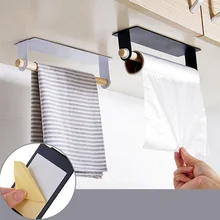Towel-Rack Home-Accessories Wall-Mounted 1pc Easy Simple-Style Punch-Free
