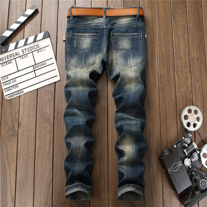 Slim Mode La Américain Bleu Blue Droite Hommes Marque Européenne Jeans 0795 Nouvelle De Trous À Denim Styles 2018 Tigre Broderie Pantalon Déchiré pwxtnqOwP8