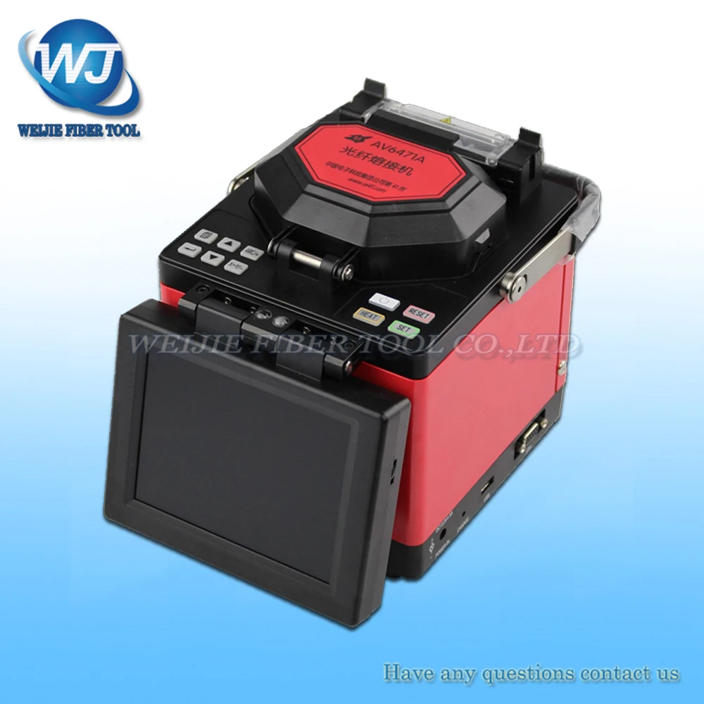 

CETC Fiber Optical Fusion Splicer AV6471A AV6471 FTTX Tools with Fiber Holder for Rubber-Covered Fiber