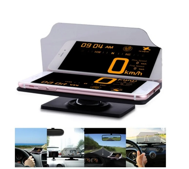 

High Quality Universal Car GPS HUD Head Up Display holder Navigation Mount Image Reflector