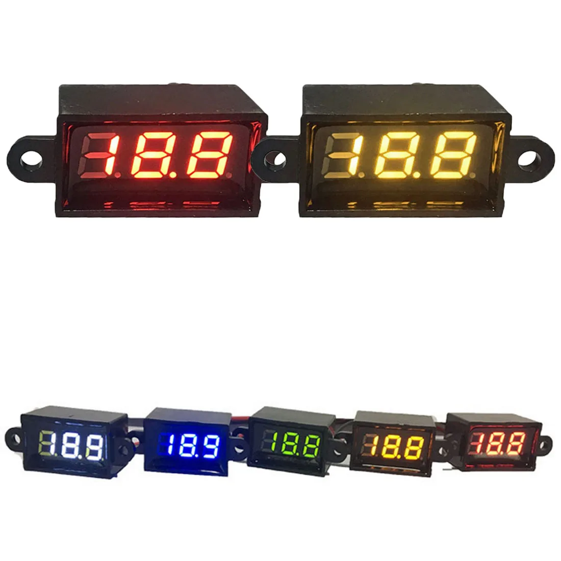 

DC3-30V 0.28 inch 12V Car Motor Range Auto Electric Voltage Ammeter Mini Digital LED Waterproof Voltmeter Volt Meter