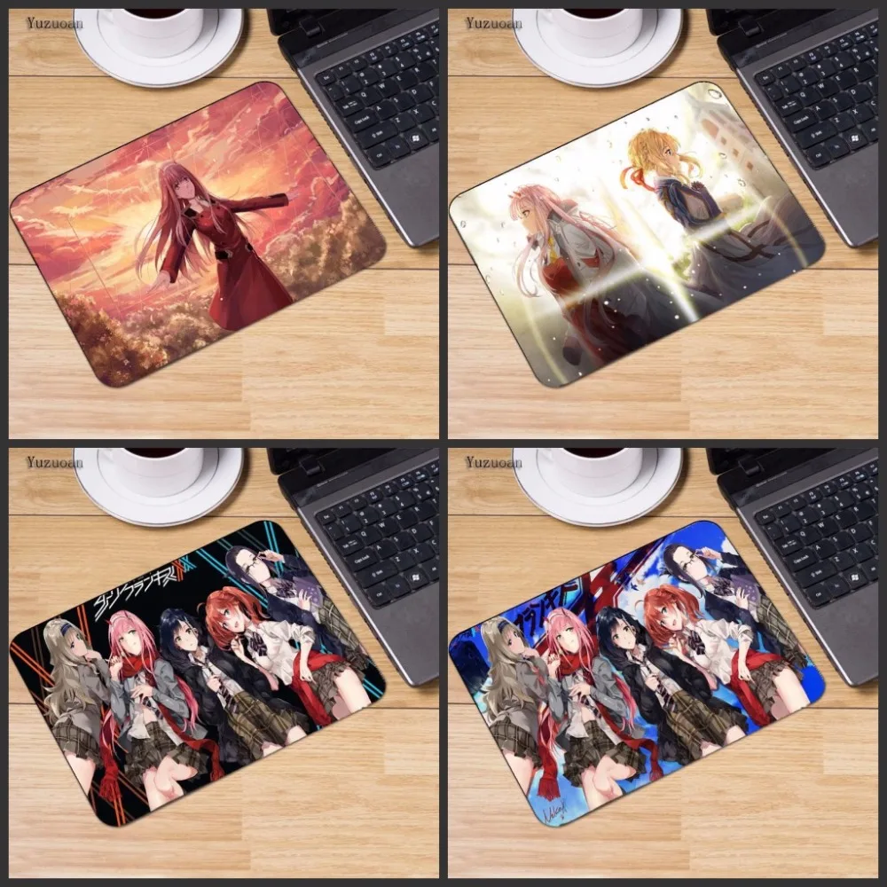 

Yuzuoan Wholesale Simple Design Darling in the FranXX small Mouse pad PC Computer mat Size for 25X29cm Decorate Your Desk