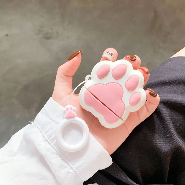 

Deluxe Silicone Protector Girl cute cat claw AirPods 1 protective cover Apple earphone set silicone set female models apply