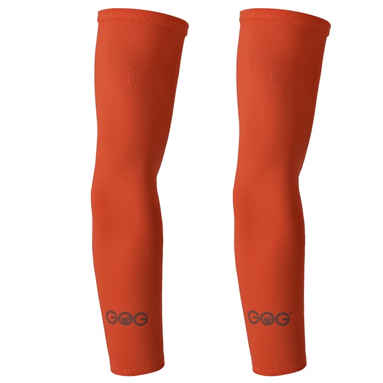 GOG нарукавники для гольфа высокая эластичность рукав для езды на велосипеде Баскетбол Футбол Бег Гольф Спорт на открытом воздухе Высокое качество - Цвет: orange