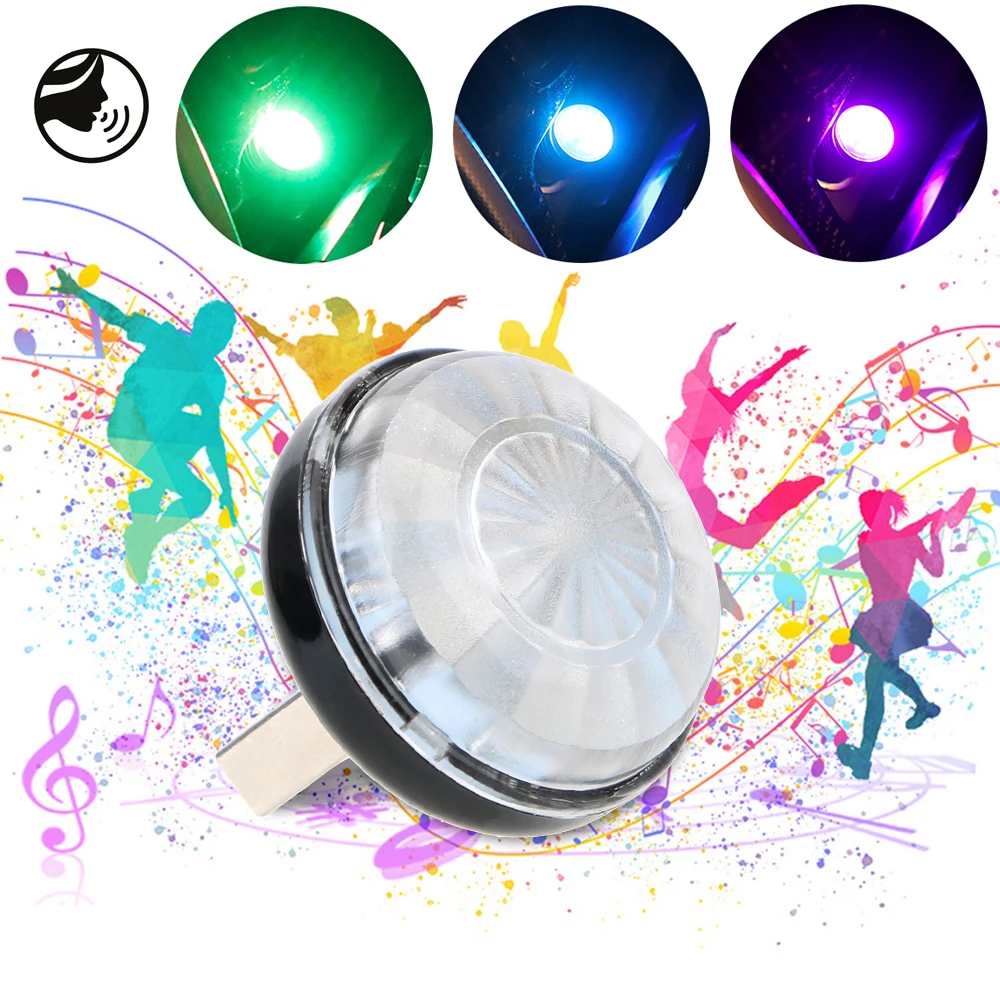 

YOSOLO Voice Control Car LED Atmosphere Light Mini USB Magic Stage Effect Light Decorative Lamp DJ RGB Lamp Decoration
