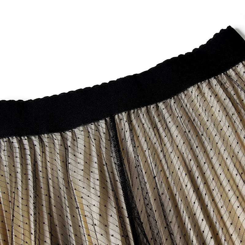 AYUNSUE Осенняя Женская юбка костюмы черный вязаный свитер длинная юбка пряжа плиссированная юбка комплект из 2 предметов saia faldas mujer C4018