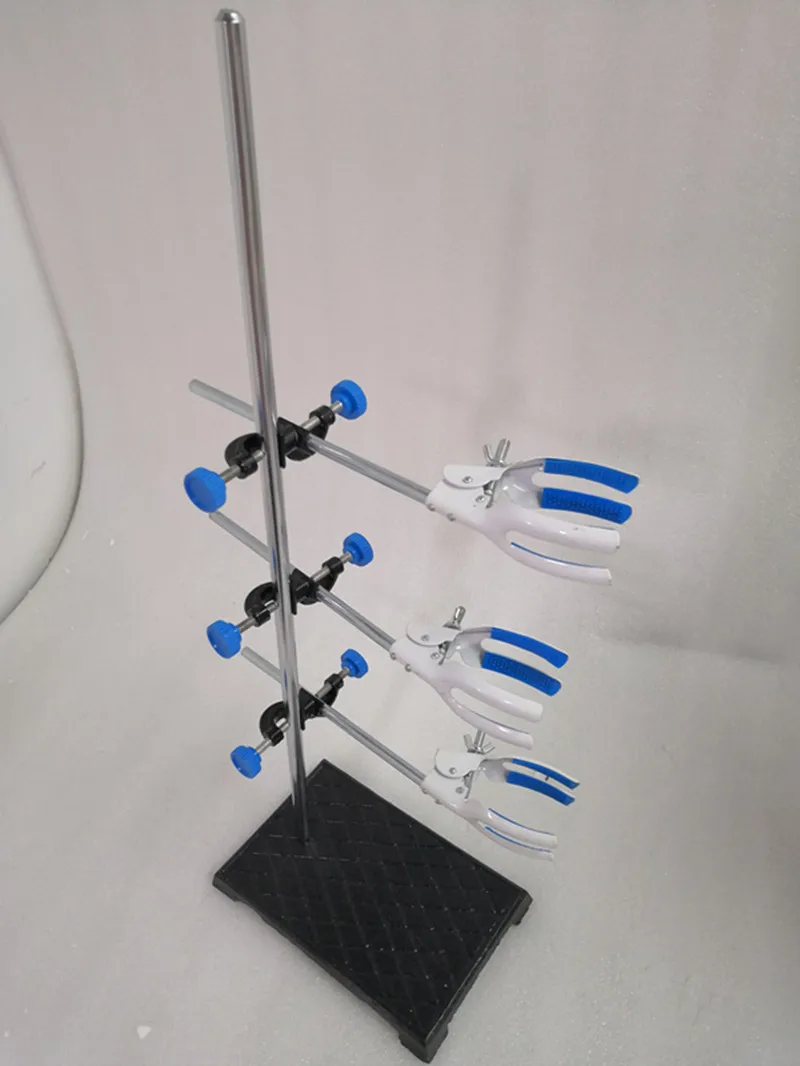 

Top Lab Support Iron Retort Ring Stand Flask Clamp Stand with 3pcs Extension