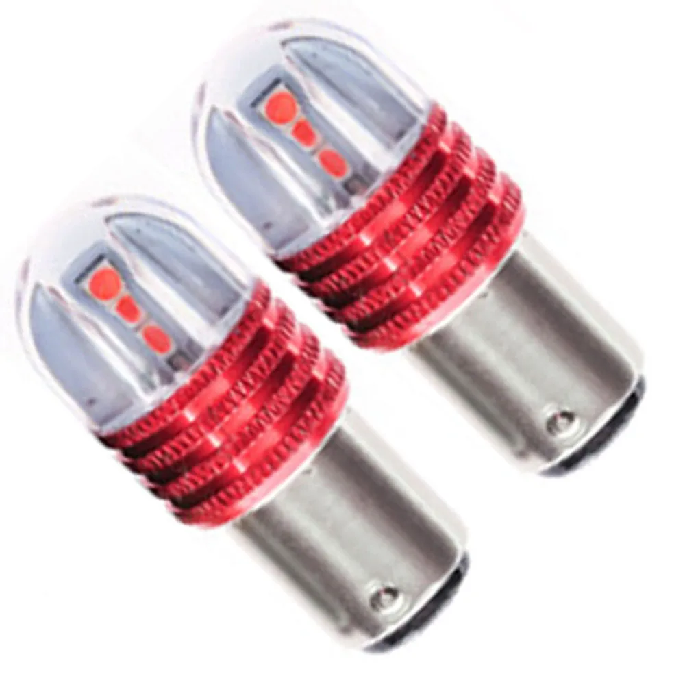 2 pcs car led light brake light signal tail blub flashing lamp 4
