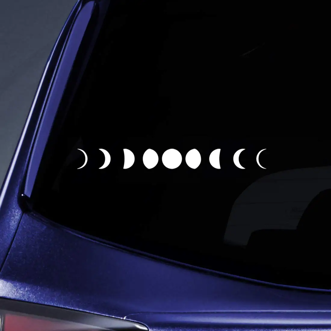 

Bargain Max Decals Moon Phases Sticker Decal Notebook Car Laptop 8" (White)