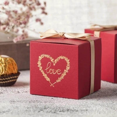 Новое поступление, роскошная Свадебная коробка для конфет с лентами, Подарочная коробка, сувениры, чехлы для сахара, вечерние принадлежности, декор casamento
