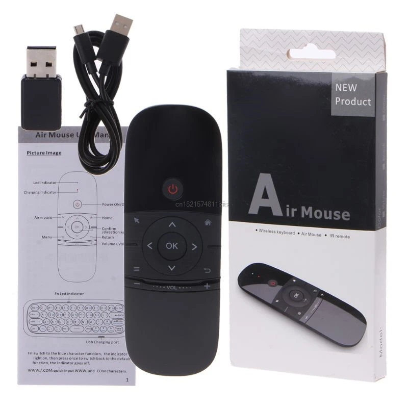 Беспроводная клавиатура W1 2 4G Air Mouse с 6 осевым датчиком движения и ИК пультом