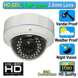 CCTV 2mp 1080 P Panasonic CMOS HD SDI VandalProof Купол безопасности Камера 3.6 мм объектив Ночное видение экранное меню