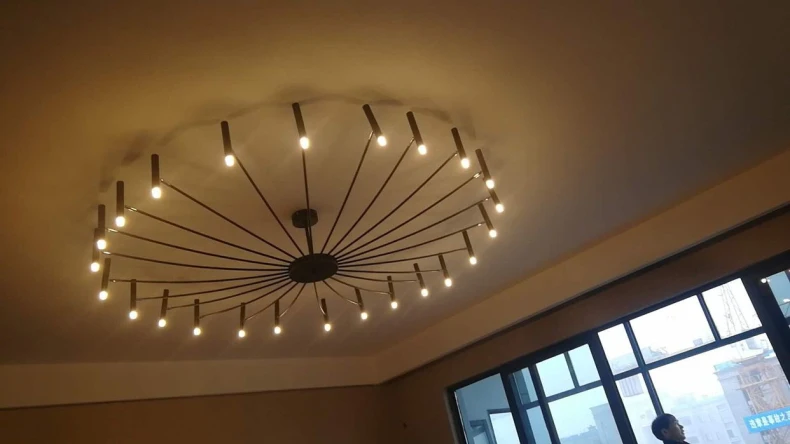 Мягкий дизайнерский арт-светодиодный люстры гостиной Спальня Ресторан светодиодный Подвесная лампа для фойе светильник домашний
