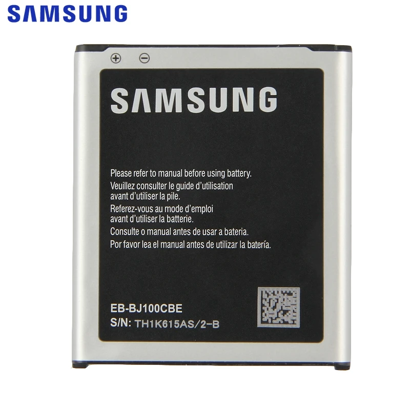 Samsung Original EB-BJ100CBE Battery For Samsung Galaxy J1 j100 J100H J100FN J100M EB-BJ100BBE Replacement Phone Battery 1850mAh