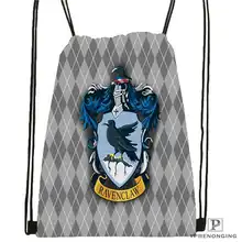 Custom hufflepuff-@ 04-походная сумка на шнурке милый рюкзак для детей(черная спинка) 31x40 см#180611-03-127