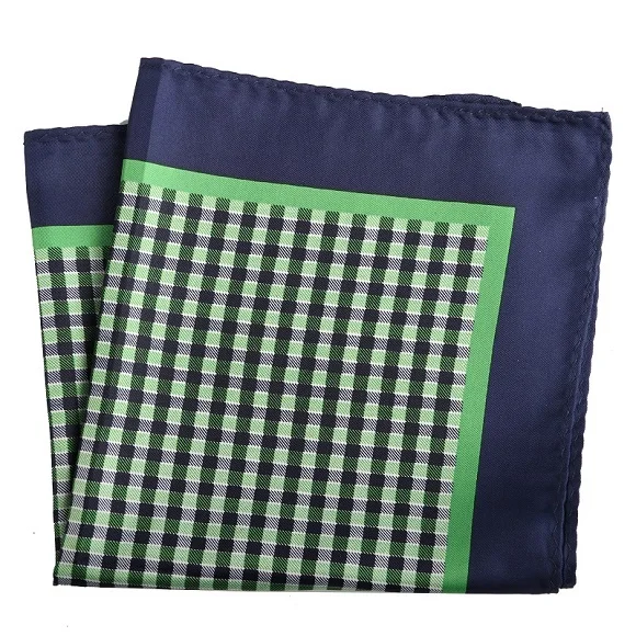 PH127 Pocket Square Портной Смит мужской платок цветочный якорь клетчатый горошек печатных носовой платок из полиэстера бизнес Карманный квадратный 33x33 CM - Цвет: PH127 Pocket Square
