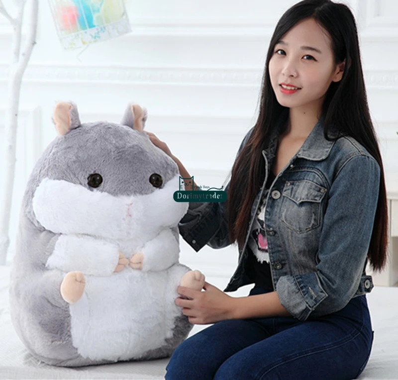 Dorimytrader Japan Cartoon Hamster Плюшевые игрушки Big Soft Мягкая симпатичная игрушка для хоккея