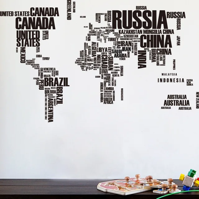 new english word world map 116 190cm black explosion models word world maps