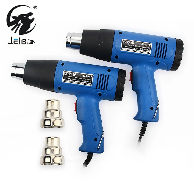 

Jelbo Industrial Hot Air Gun 220V 1500W Adjustable High Temperature Wind Heat Shrinkable Tube Air Soldering Station