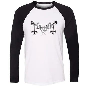 

Fashion Mayhem Norwegian Black Band Design Raglan Long Sleeve Funny T Shirt Men Women Boy Girl Cotton Patchwork T-shirts