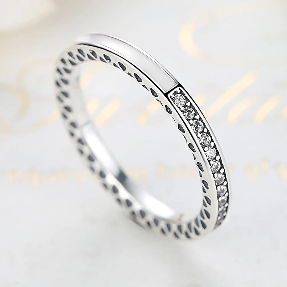 ELESHE,, 925 пробы, серебряные кольца на палец, Аутентичные Роскошные ювелирные изделия, Полный CZ серебряные кольца для женщин, свадебные ювелирные изделия
