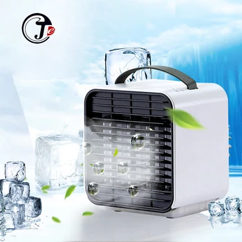 

2000MAh Battery Cool Fan Portable USB Air Conditioner Humidifier Purifier Light Night Desktop Cold Wind Fan Home Office