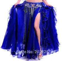 Free shipping High quality New bellydancing skirts belly dance skirt costume training dress or performance -6001