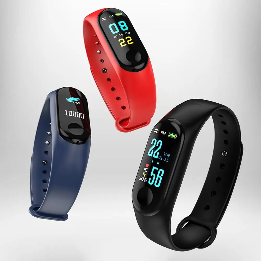 M3 Pro Smart Band Waterproof Fitness Tracker VS M3 Plus Smart Bracelet Blood Pressure Heart Rate Monitor