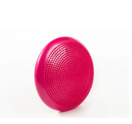 33 см ПВХ баланс Йога Мячи Массажный коврик колеса стабильность баланс диск Массажный коврик-подушка мяч фитнес упражнения тренировочный мяч - Цвет: Розовый