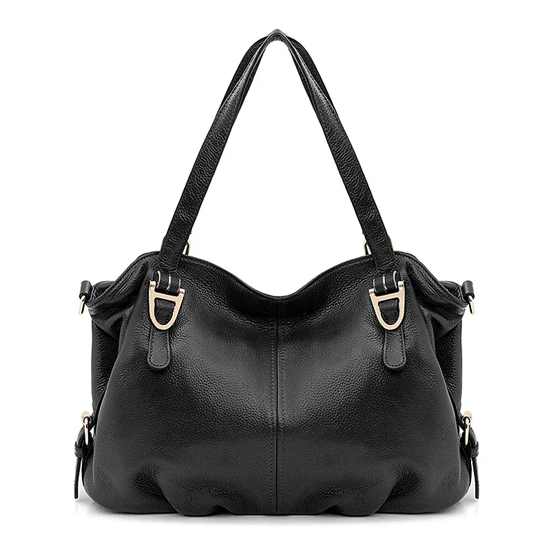 Hot Sale Ruched Design Luxury Women&#39;s Handbag Classical Hobo Bag 100% Genuine Leather Ladies ...