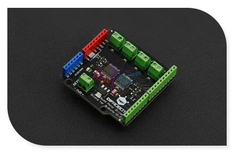 DFRobot 100 Genuine Quad DC Motor Driver Shield 2 5 13 5V 4x1 2A compatible with