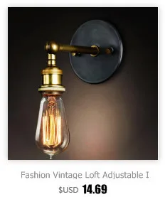 Vintage Outdoor LED Wall Sconce Lamp E26 E27 LED Bulbs Loft Retro Wall Light Luminaire Fixture Antique Glass Industrial Light